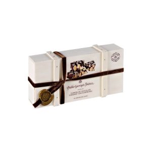 TURRÓN DE CHOCOLATE FONDANT CON ALMENDRAS 300 g
